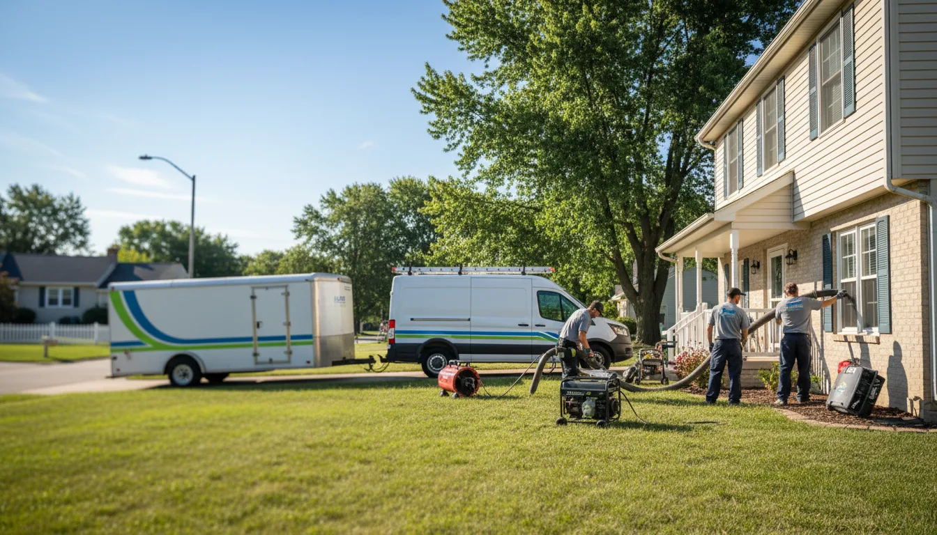 Flooded Basement Restoration And Cleanup With Repair in Homer, IL near me